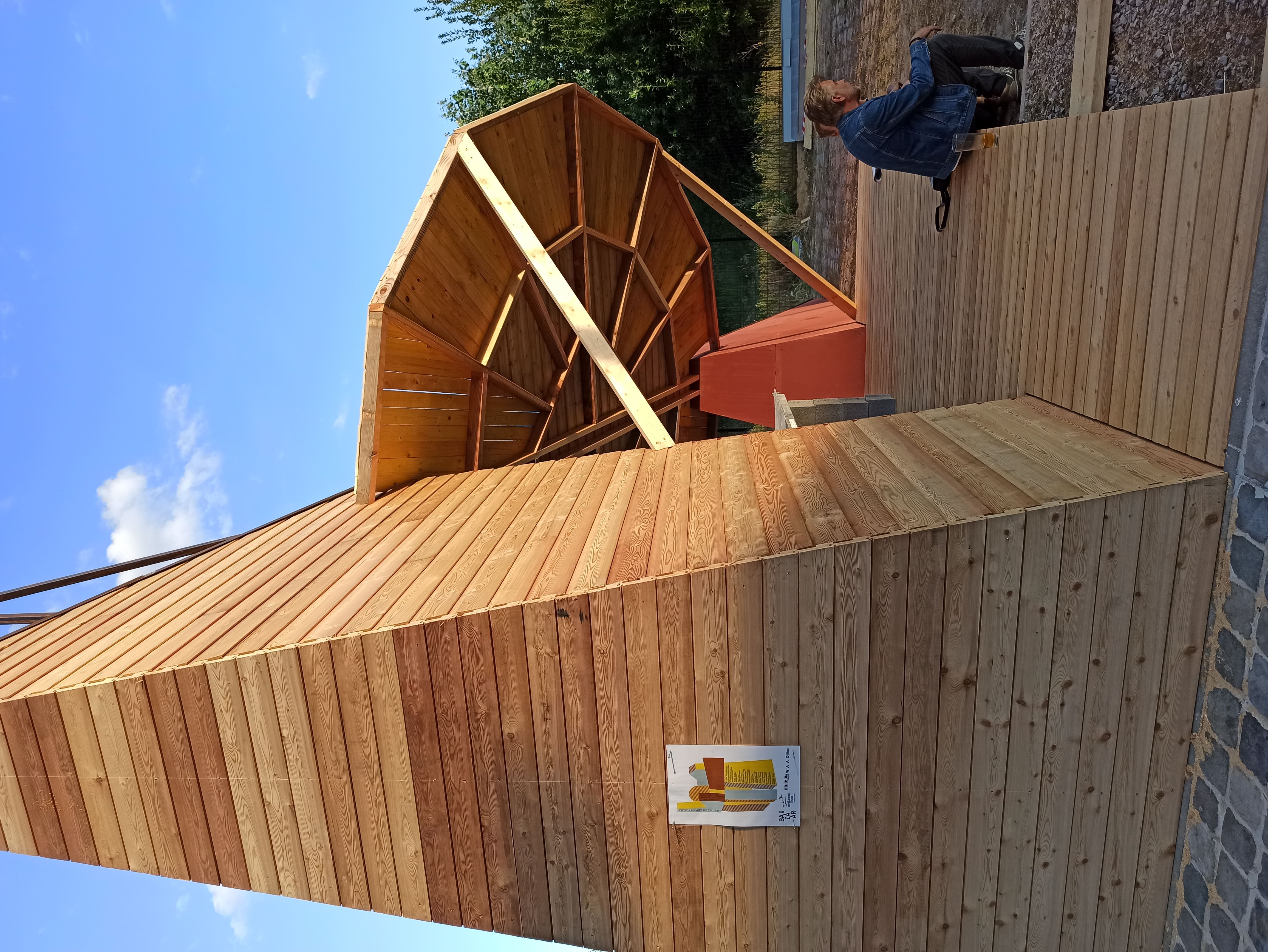 Festival des Cabanes sur l'île : un chantier intermétier